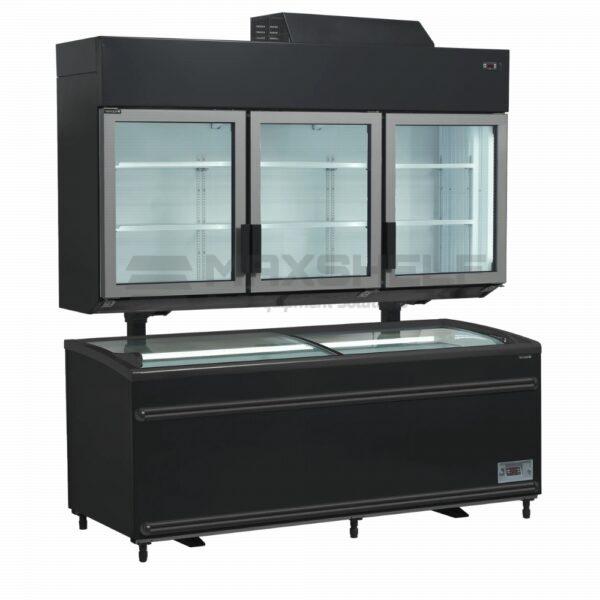 Commercial Showcase Display Freezer with Chest Freezer