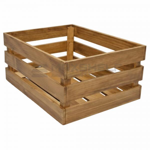 Wooden Display Crate 500 x 400 x 240mm – Retail & Farm Shop Merchandising