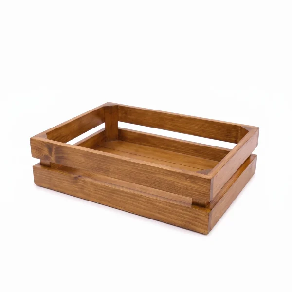 Wooden Display Crate 500 x 300 x 155mm – Retail & Farm Shop Merchandising