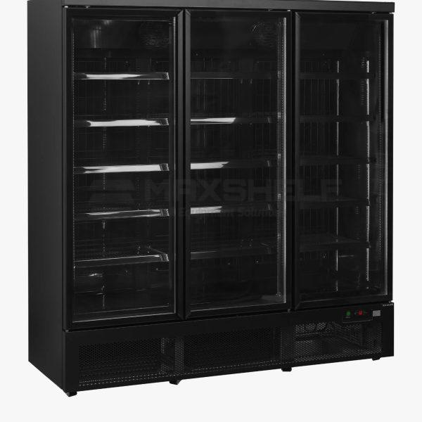 Atom Maxi 3 Door Black Display Freezer F3DBB