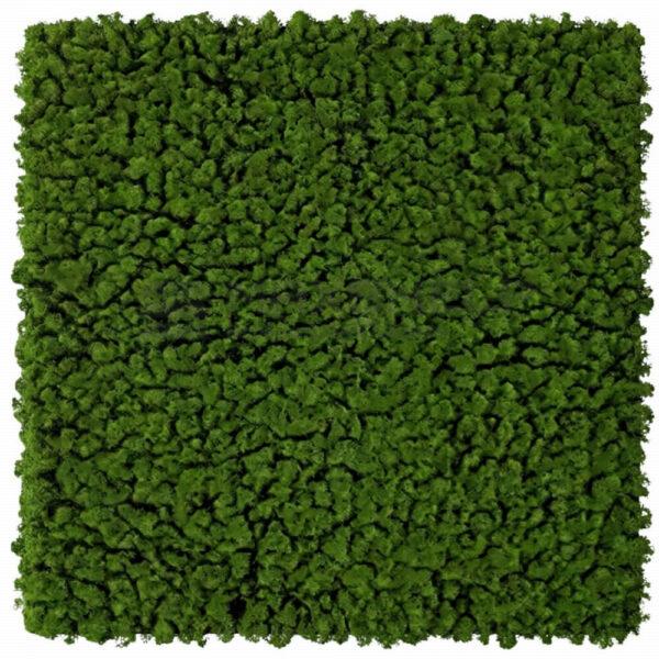 Round Leaf & Grass Mix Faux Plant Wall Panel 100x100cm | Soft Botanical Tile