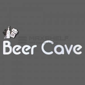3D Foam Letter Sign – "Beer Cave" with Icons | Self-Adhesive | 2594mm