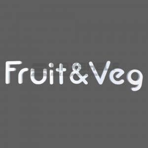 3D Foam Letter Sign – "Fruit & Veg" | Self-Adhesive | 2099mm