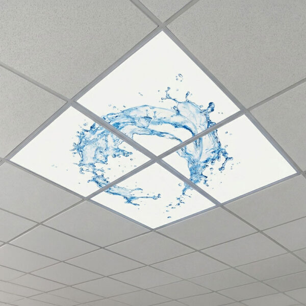 VMAX Water Effect LED Ceiling Light Panel – Set of 4 | Ripple Sky Effect | 600×600mm
