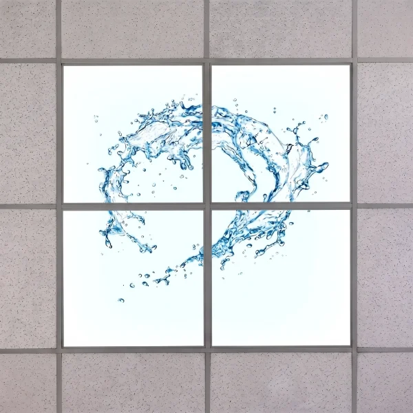 VMAX Water Effect LED Ceiling Light Panel – Set of 4 | Ripple Sky Effect | 600×600mm