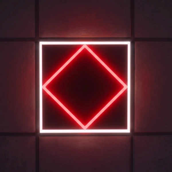 LED Panel Light with Red Diamond Frame | 595x595mm | 64W | 2 Year Warranty
