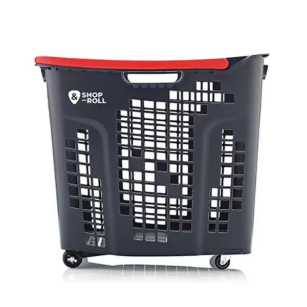 PLASTIC LOOP BASKET 80L - Red