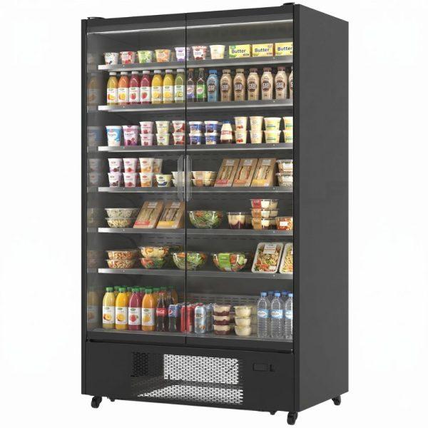 VMAX Double Door Upright Tall Display Fridge