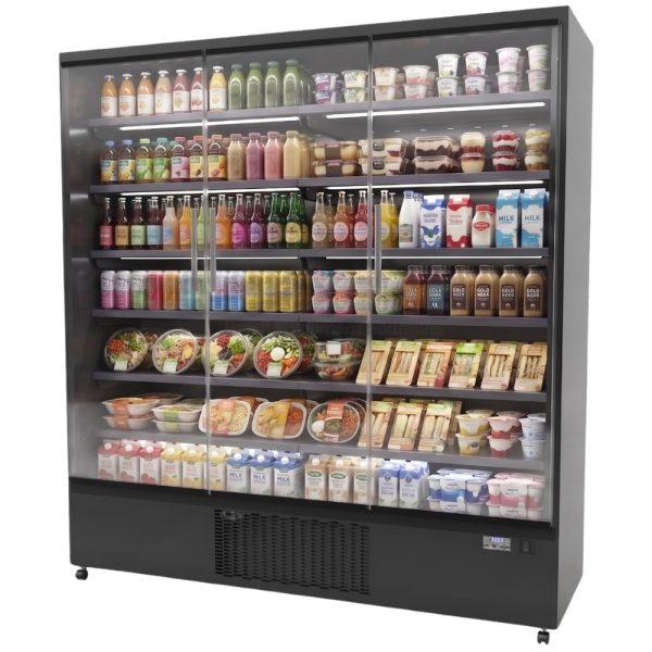VMAX Triple Door Upright Tall Display Fridge
