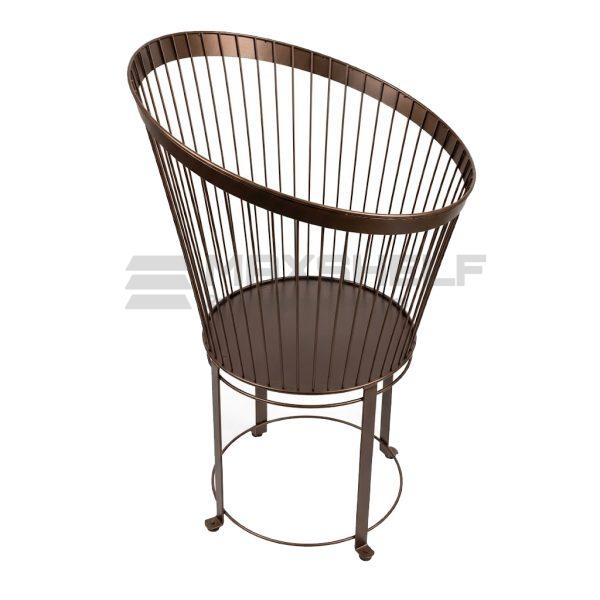 Wire Slanted Round Display Stand – H900 × D540 × W392mm