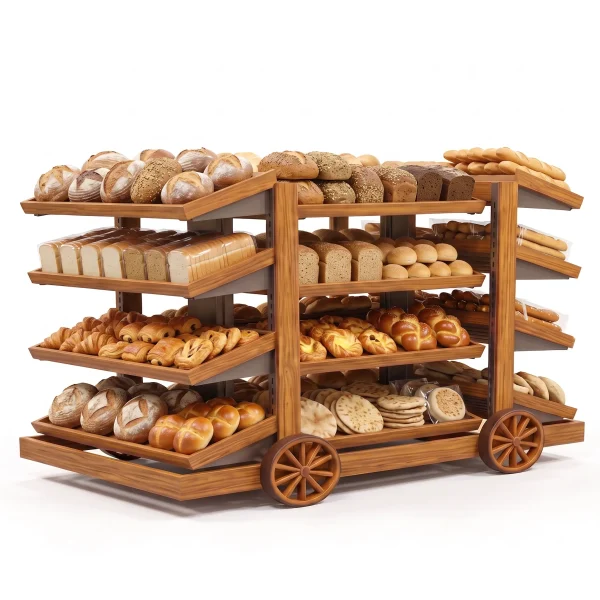 4-Tier Double-Slided Produce Display Cart (Copy)