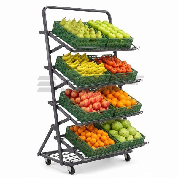 Galvanized Fruit Veg Unit Graphite Grey