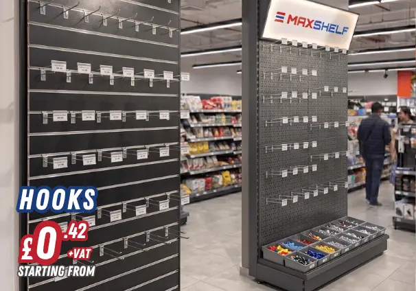 Slatwall Hooks & Shelving Hooks
