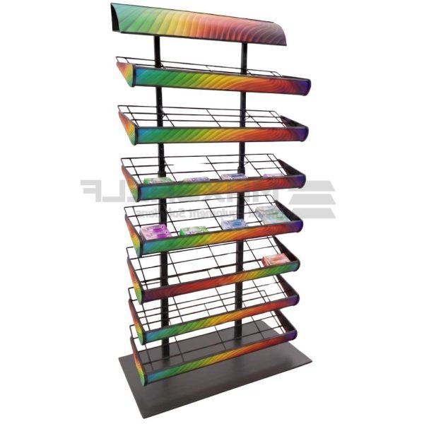 7 Row Chewing Gum Display Stand – Double Sided | D235 × W360 × H910mm