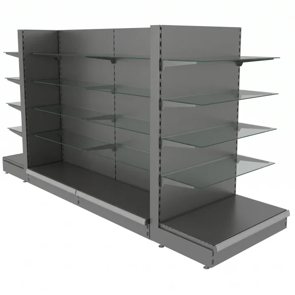 Unit With Glass Shelves