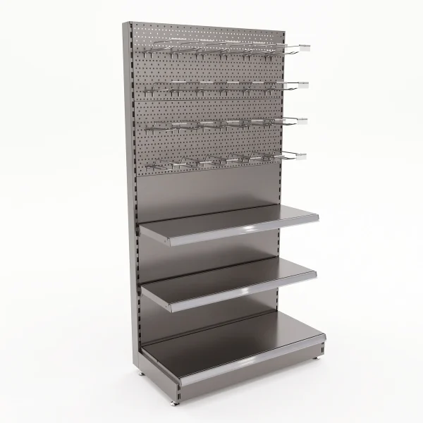 Unit With Half Pegboard Back Panel
