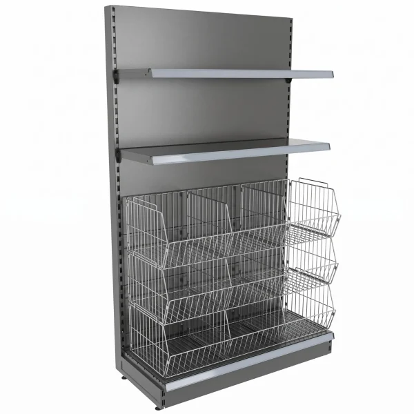 Unit With Half Wire Baskets