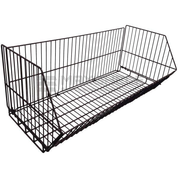 Wire Stacking Basket Black