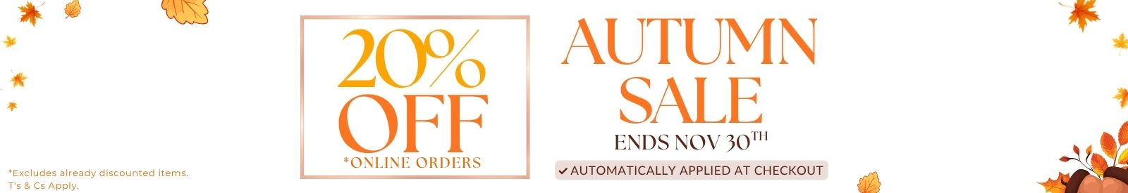 Autumn Sale 2026