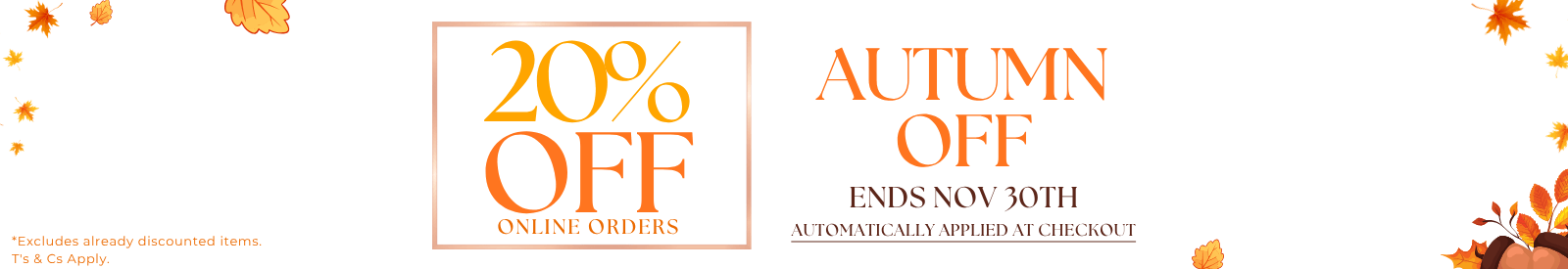 Autumn Sale 2026