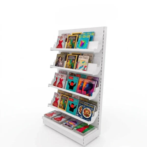 Metal Free Standing Magazine Tier