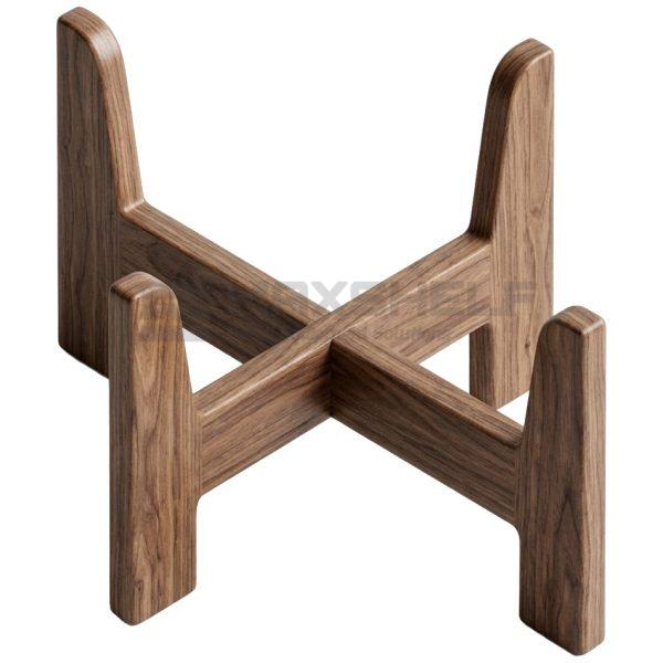 Wooden Stand for 20L Polywicker Basket – Walnut Finish
