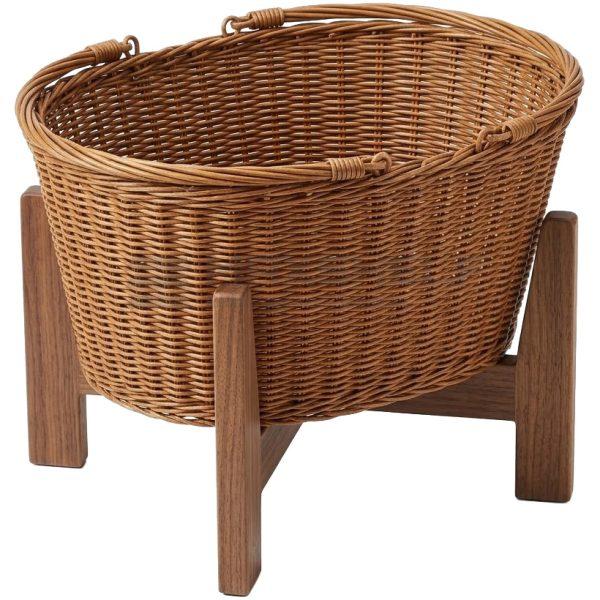20L Polywicker Display Basket – Natural | Round with Handles