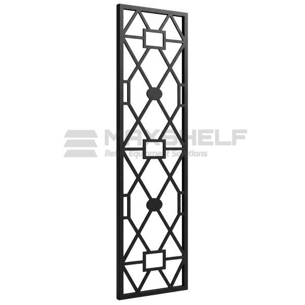 Black Metal Decorative Side Panel – Squares