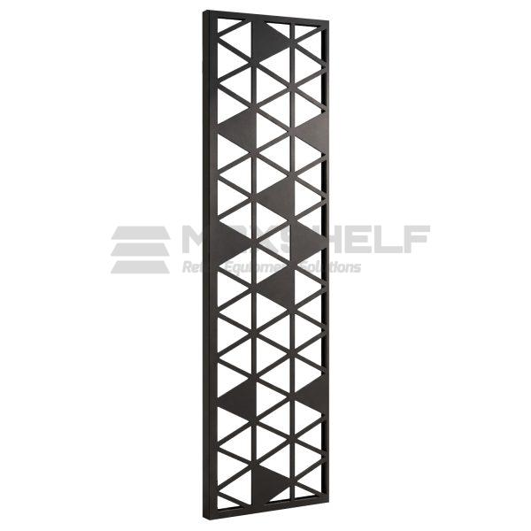 Black Metal Decorative Side Panel – Triangles