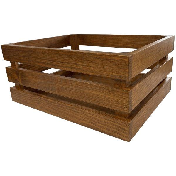 Wooden Display Crate Warm Oak 400 x 300 x 180mm