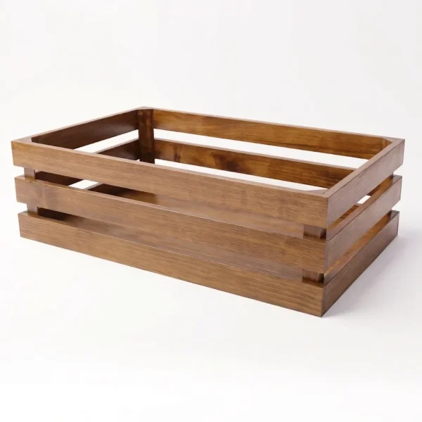 Wooden Display Crate Warm Oak 600 x 400 x 180mm