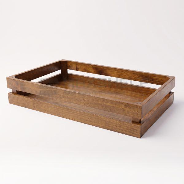 Wooden Display Crate Warm Oak 600 x 400 x 105mm